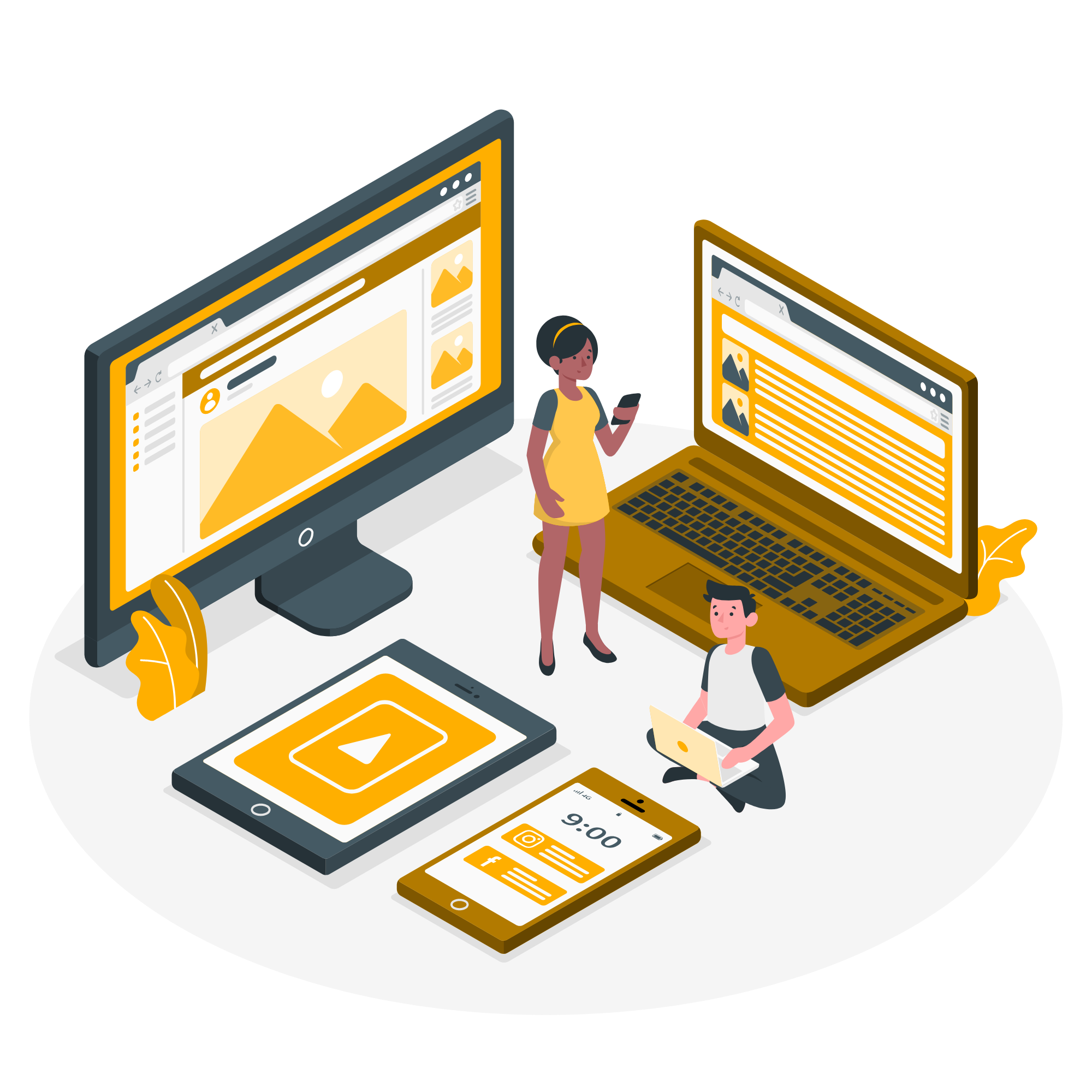 Illustration site vitrine